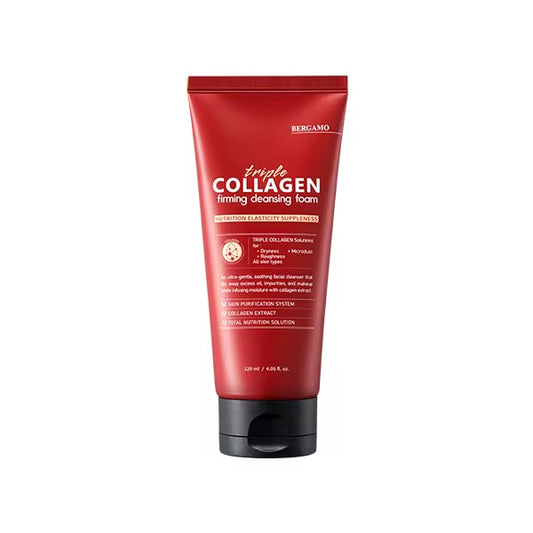 MOUSSE NETTOYANTE BERGAMO TRIPLE COLLAGÈNE RAFFERMISSANTE 120ml.