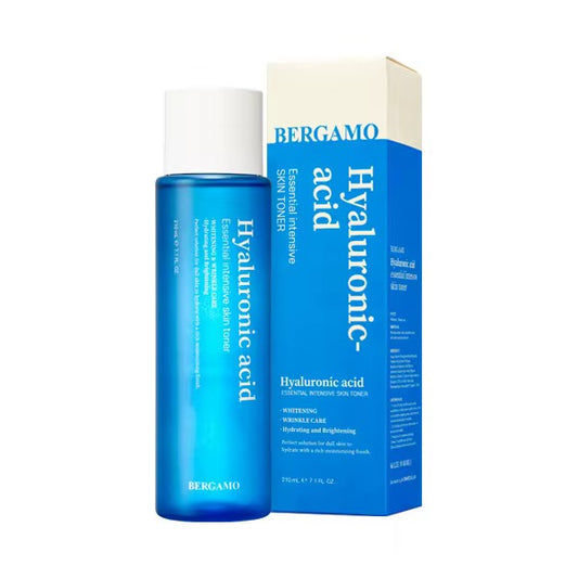 BERGAMO ACIDE HYALURONIQUE ESSENTIEL TONER INTENSIF POUR LA PEAU 210ml.
